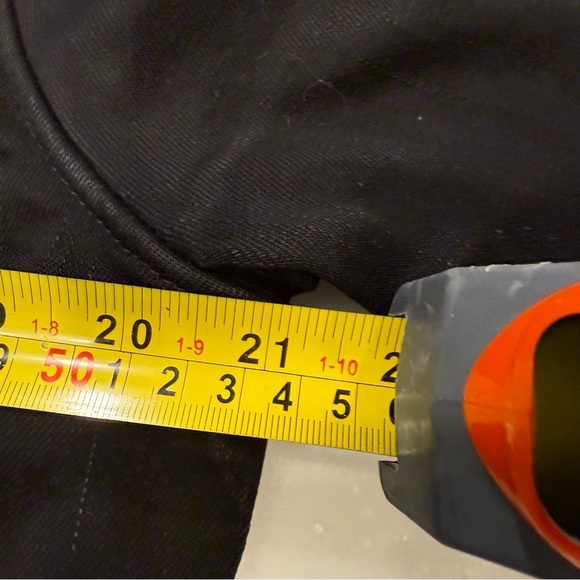 RALPH LAUREN Womens Black Denim Trench Coat Jacket Leather Collar Vtg Sz M - Picture 6 of 12